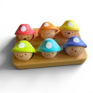 Moody Matching Mushroom Stacking Toys
